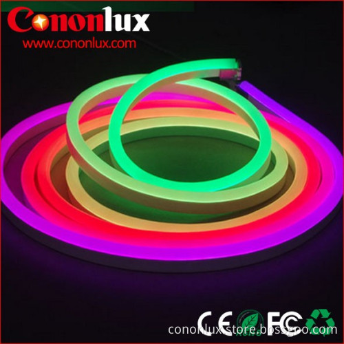 110V 240V AC modular pattern bendable neon flex 2835 rgb led strip compatible with DMX for Advertising DIY design